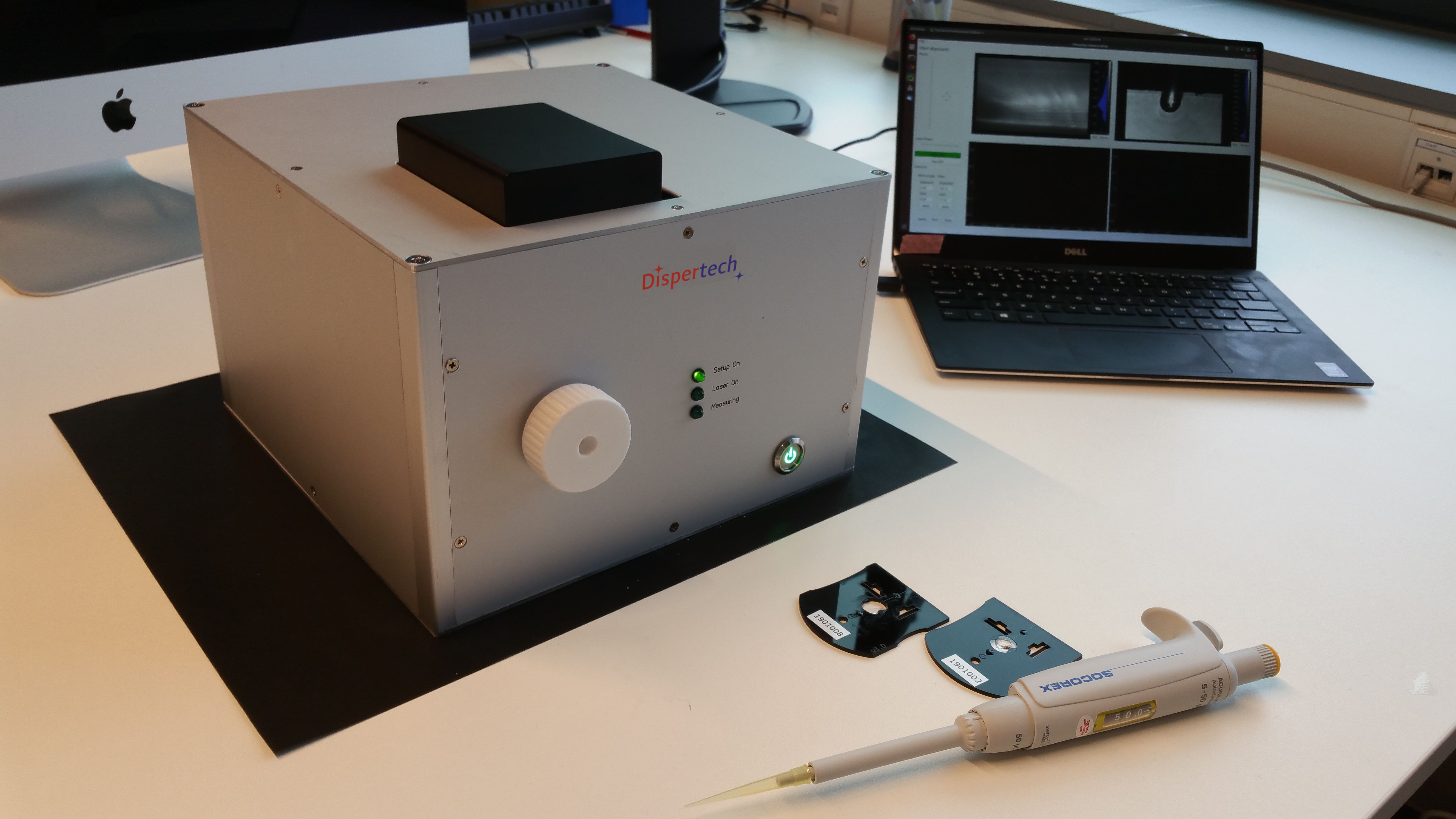 dispertech particle detection instrument
